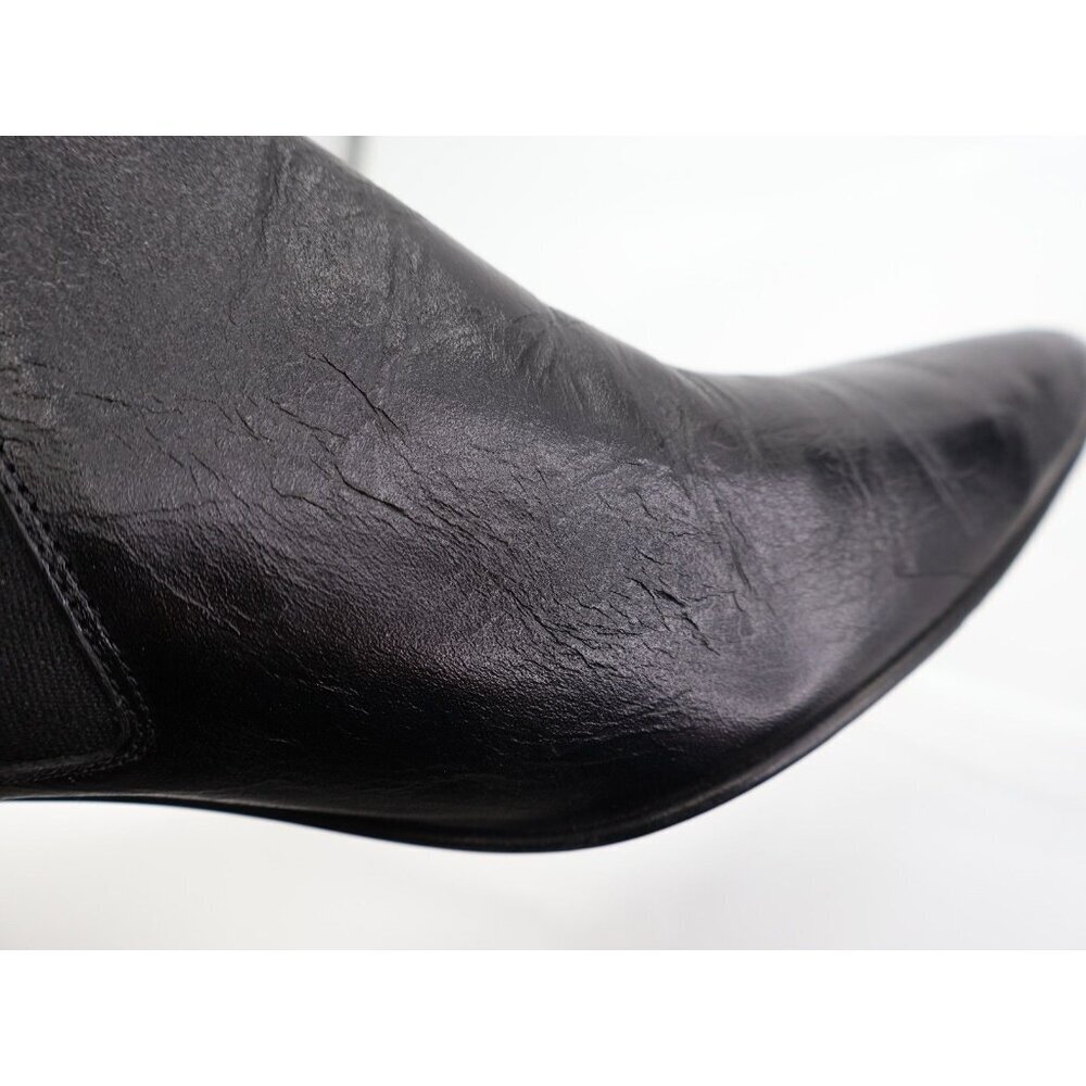 Rag & Bone Beha Chelsea Ankle Bootie Women 41 / 11 Black Leather Suede Stiletto - Picture 15 of 16